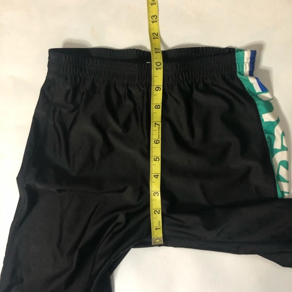 80s vintage Reebok biker pants leggings teal black - Picture 10 of 10